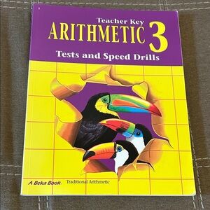 A Beka Teacher Key Arithmetic 3 Tests and Speed Drills Book